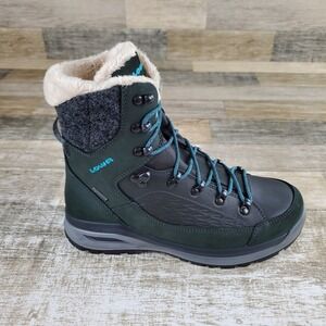 Lowa Renegade Evo Ice GTX Womens Winter Boots Sz 8.5 Anthracite Petrol Hiking